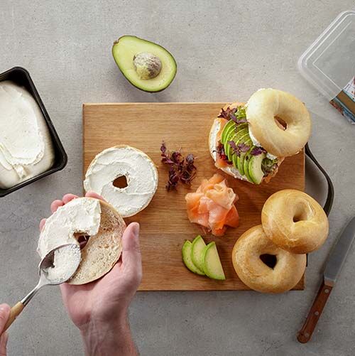 cream cheese bagel