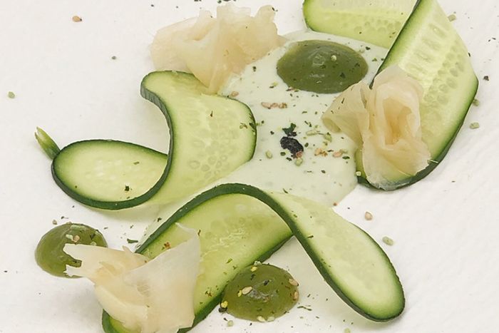 Komkommer gemberspread recept