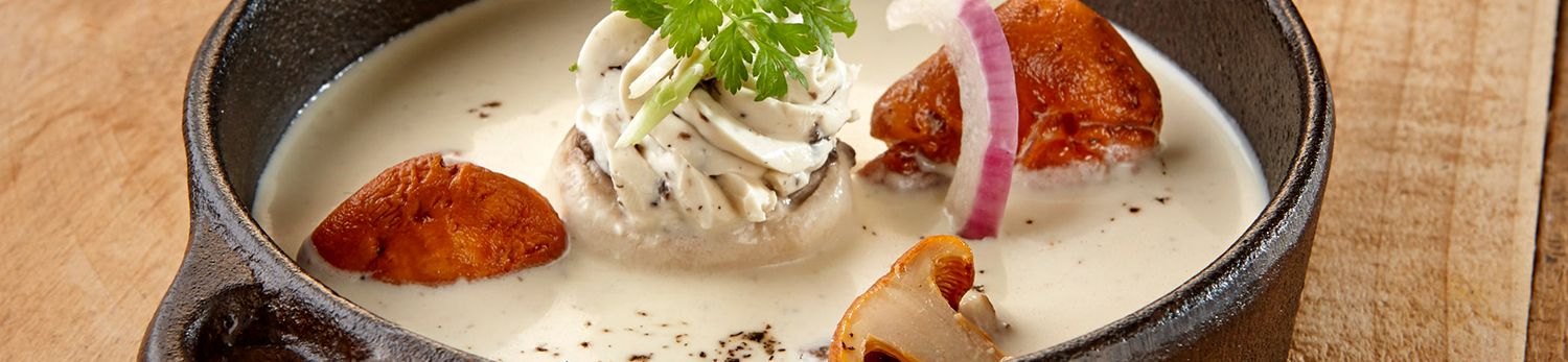 Roomkaas champignon truffel soep